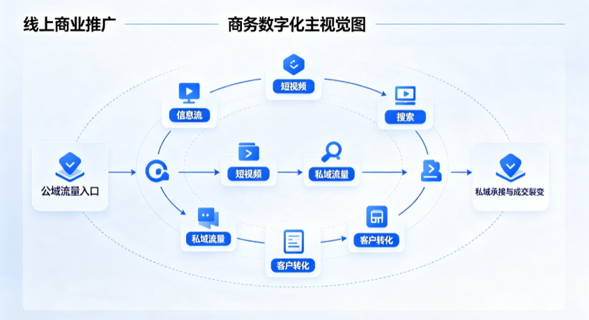 朝阳县线上商业推广怎么做？全域流量闭环搭建与低成本转化实战指南